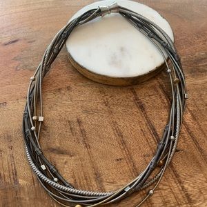 Unique Multi-Strand Piano Wire Necklace